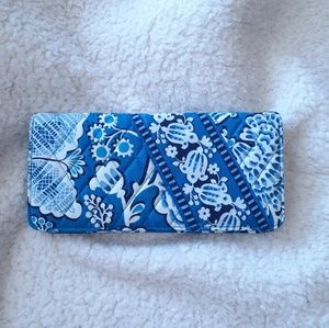 Retired Vera Bradley Blue Lagoon Trifold Wallet